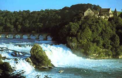 Rheinfall in Schaffhausen am Bodensee (Schweiz)